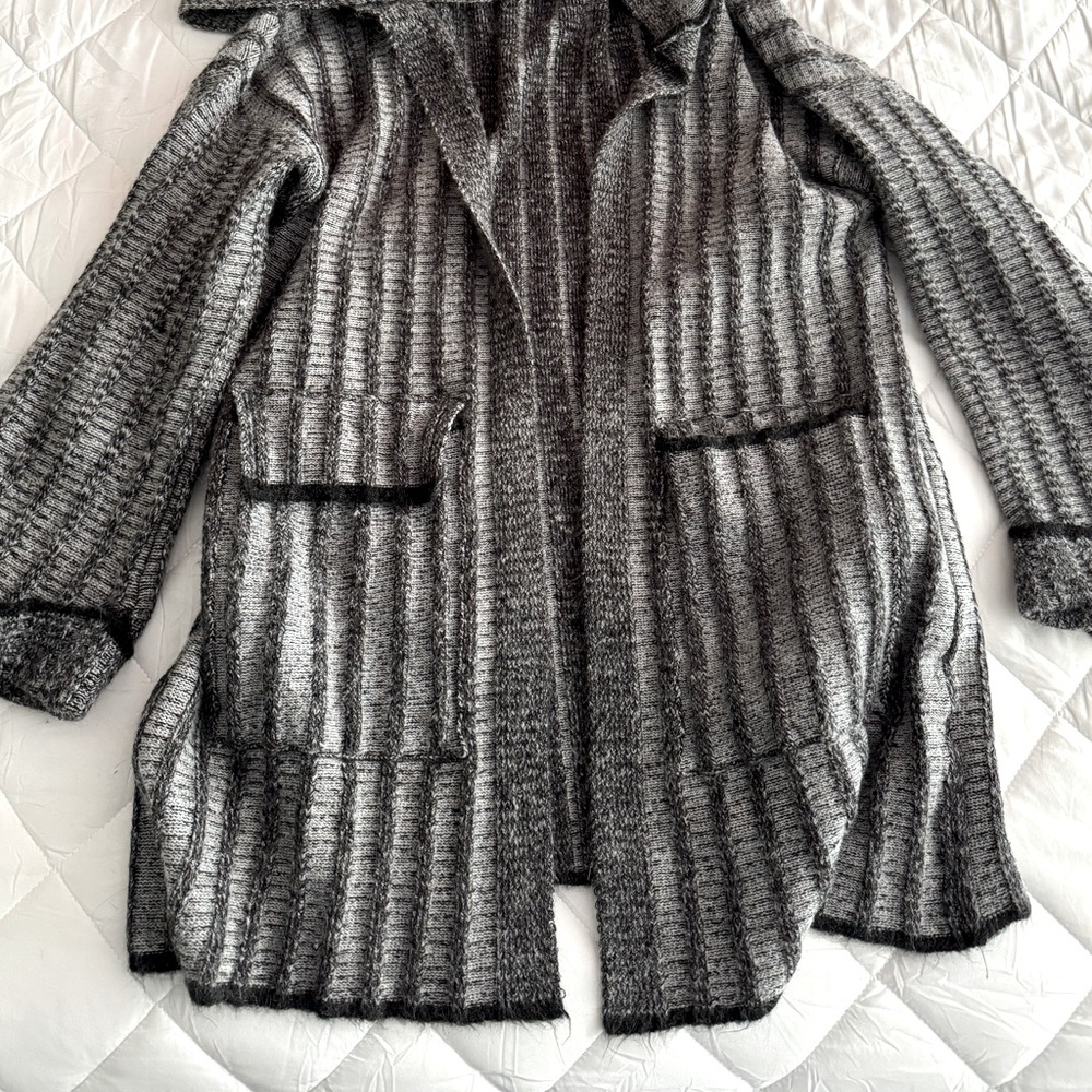 ZARA Knit Wool Blend Hooded Oversized Cardigan